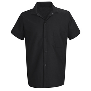 RedKap 5020BK Unisex Standard Black SS Cook Shirt